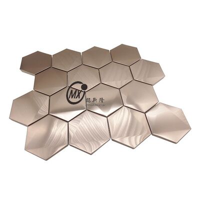 अच्छा दाम सुनहरे, रोज़ गोल्ड, काले रंग में रंगीन पीवीडी लेपित स्टेनलेस स्टील मोज़ेक टाइल्स ऑनलाइन