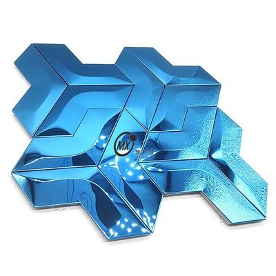 अच्छा दाम पीवीडी रंग काला प्राचीन पीतल धातु स्टेनलेस स्टील मोज़ेक ऑनलाइन