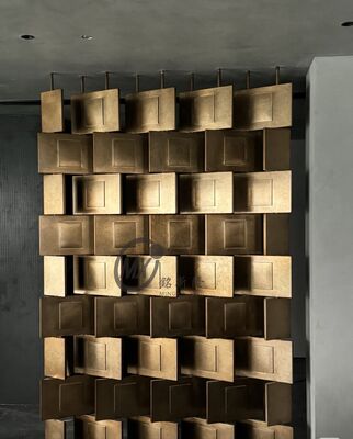 अच्छा दाम पीवीडी कोटिंग टाइटेनियम दर्पण 8k पोलिश स्टेनलेस स्टील स्क्रीन विभाजन मुक्त खड़े विभाजन पैनल अनुकूलन योग्य आकार ऑनलाइन