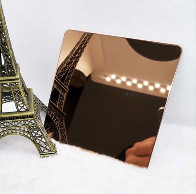 अच्छी कीमत दीवार की सजावट के लिए 0.55 से 3 मिमी मिरर पॉलिश स्टेनलेस स्टील शीट लाल कॉपर ऑनलाइन